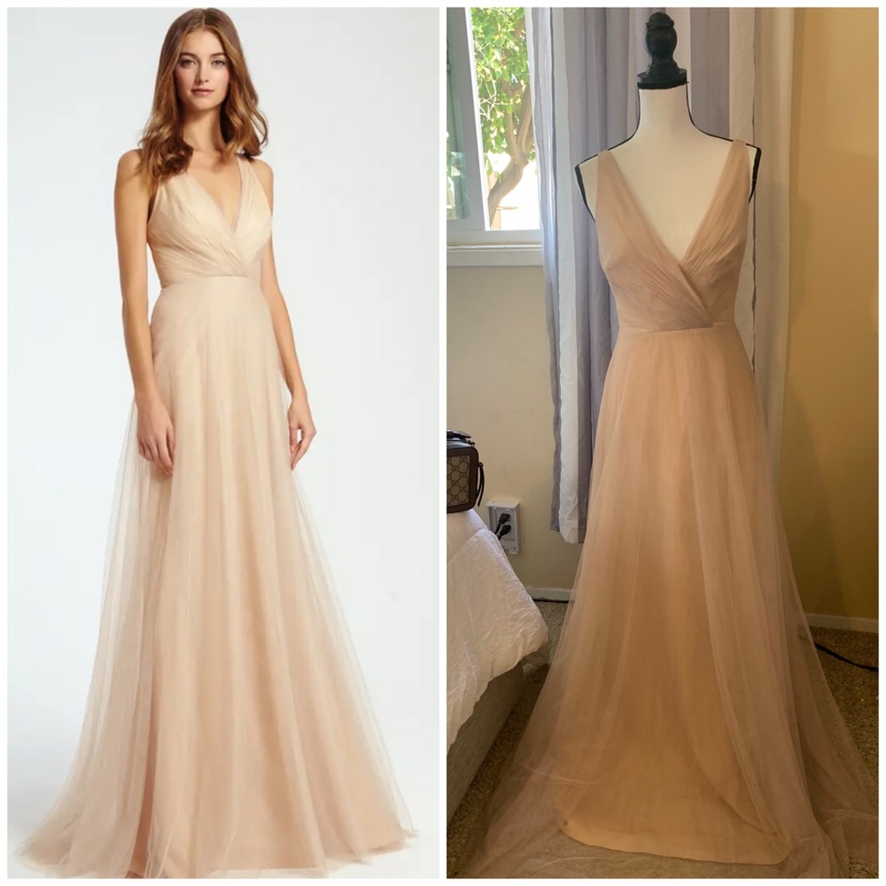 MONIQUE LHUILLIER BRIDESMAIDS tulle gown size 4